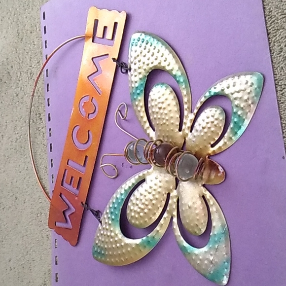 Willow Accents 2 Inch Metal Butterfly Sign Poshmark